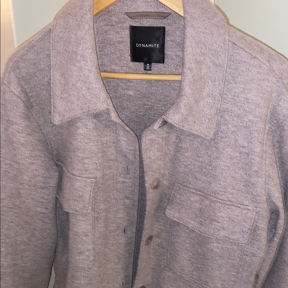 Dynamite Light Purple Button-Up Jacket - Picture 3 of 4